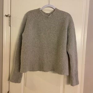 𝅺BANANA Republic Woman Gray Thick Knit Wool Sweater Size XL